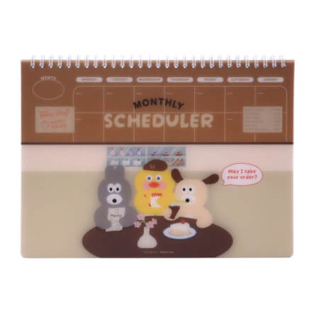 สมุดแพลนเนอร์ Ropamoda X Romane Monthly Planner สีน้ำตาล_1